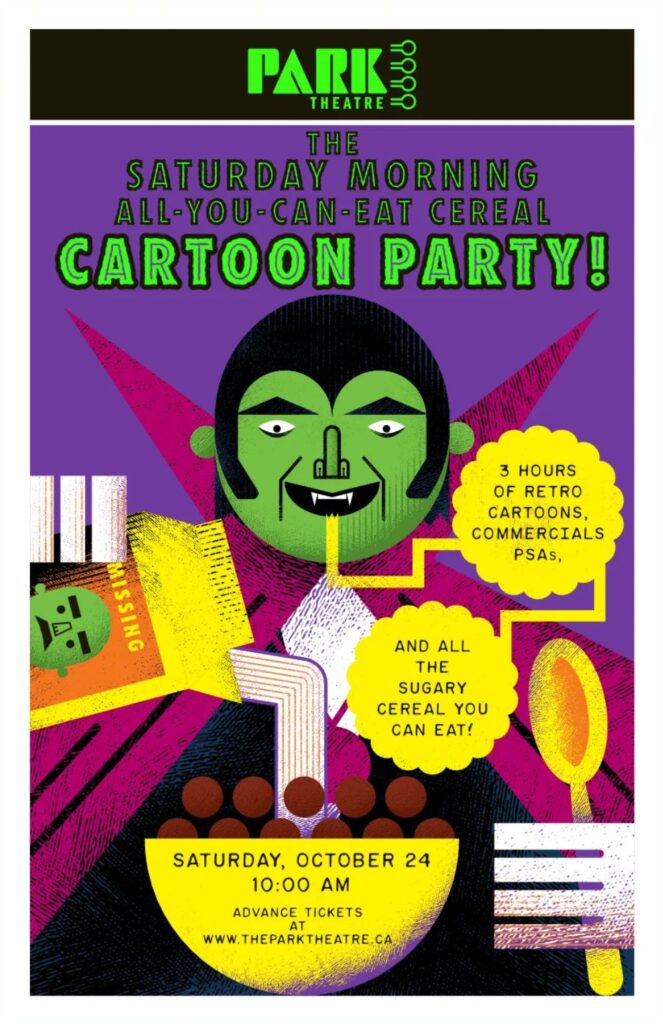 The Saturday Morning All-You-Can-Eat Cereal Cartoon Party!