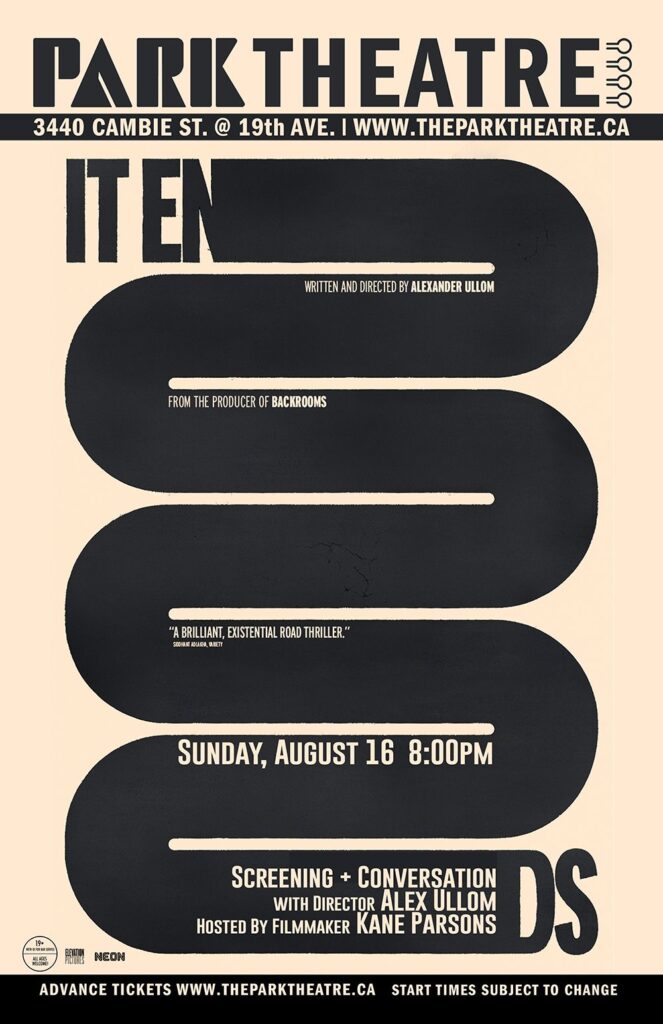 It Ends (Screening + Conversation with Alex Ullom & Kane Parsons)